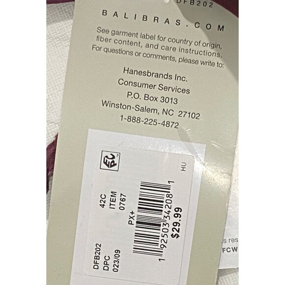 Bali Womens 42C Convertible T-Shirt Bra With Back Smoothing & Underwire Support - Picture 7 of 9